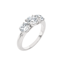 Ring Ama Woman in White Gold Diamante Lab Grown 1.77 Ct AMA-AN-1031-16 - AMA-AN-1031-16